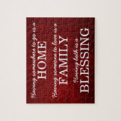 Motivierend Typografie-Familienangebot Puzzle (Vertikal)