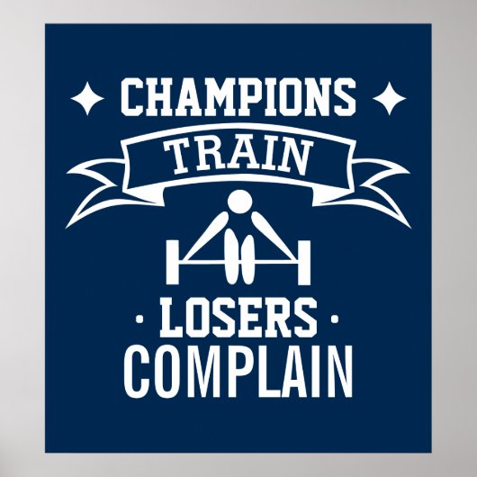 Motivierend Typografie | GYM-Motivation | FITNESS Poster (Vorne)