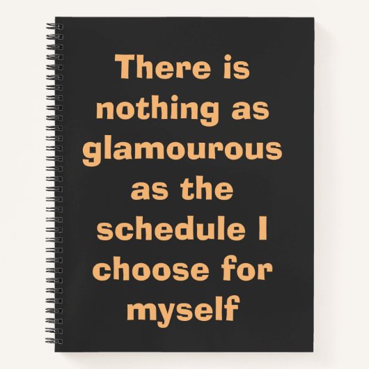 Motivierend Typografie in Beige auf Notizblock (Vorderseite)