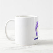 Motivierend Typografie Lila Wasserfarbenlephon Kaffeetasse (Links)