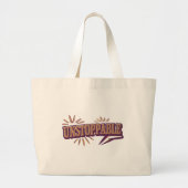 Motivierend Typografie Tote Bag Jumbo Stoffbeutel (Vorne)