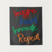 Motivierend Typografie Wandteppich (Vorderseite)