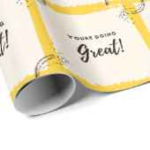 motivierend Typografie-Zitat "You Doing Great" Geschenkpapier (Rolleneckpunkt)