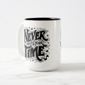 Motivierend Typografie Zweifarbige Tasse (Vorderseite Links)
