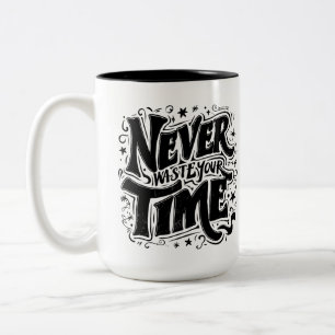 Motivierend Typografie Zweifarbige Tasse