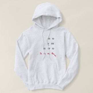 motivierend umgekehrte Typografie Hoodie
