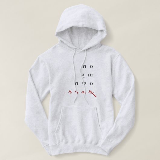 motivierend umgekehrte Typografie Hoodie (Design vorne)