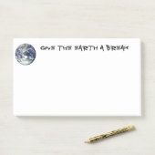 Motivierend Umwelterklärung Post-it Klebezettel (Auf Schreibtisch)