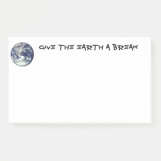 Motivierend Umwelterklärung Post-it Klebezettel (Vorderseite)