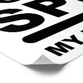 Motivierend unbequemes lustiges Plakat (Ecke)