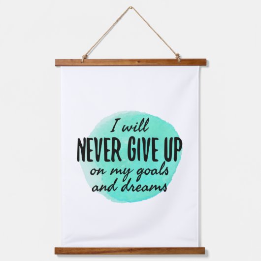 motivierend und ermutigende Zitate Wandteppich Mit Holzrahmen (Vorderseite)