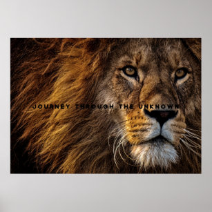 Motivierend und inspirierende Kunst der LöwenImita Poster