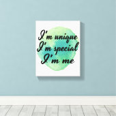 motivierend und inspirierende Selbstziffern Leinwanddruck (Insitu (Holzboden))