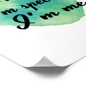 motivierend und inspirierende Selbstziffern Poster (Ecke)