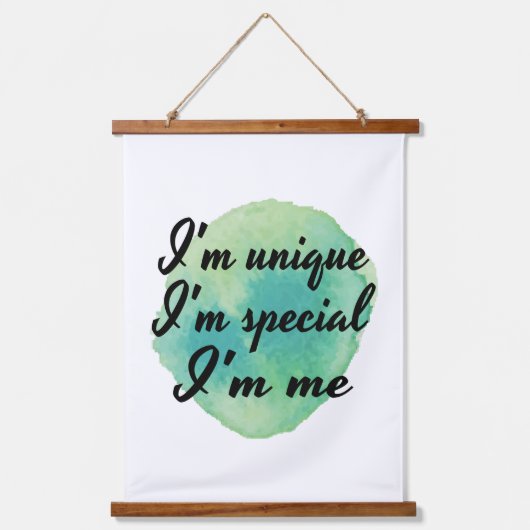 motivierend und inspirierende Selbstziffern Wandteppich Mit Holzrahmen (Vorderseite)