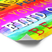 Motivierend und inspirierende Worte sind ein freun Poster (Ecke)