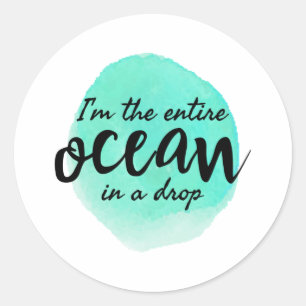 motivierend und inspirierende Zitate am Morgen Runder Aufkleber