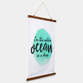 motivierend und inspirierende Zitate am Morgen Wandteppich Mit Holzrahmen (Gewinkelt)