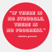 Motivierend und inspirierende Zitate Runder Aufkleber (Vorderseite)