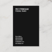 Motivierend und inspirierendes Ausweisangebot Visitenkarte (Rückseite)