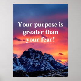 Motivierend und inspirierendes Poster