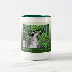Motivierend und inspirierendes Unternehmen Zweifarbige Tasse