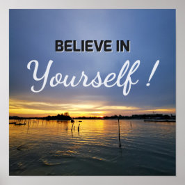 Motivierend und inspirierendes Zitat Poster