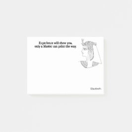 Motivierend und kraftvolles Zitat für einen Führer Post-it Klebezettel