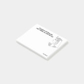 Motivierend und kraftvolles Zitat für einen Führer Post-it Klebezettel (angewinkelt)