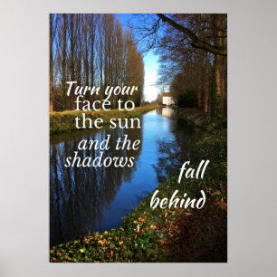 Motivierend und positives Zitat: Drehen Sie Ihr Ge Poster