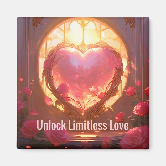 Motivierend Unlock Limitless Liebe Positive Magnet (Vorne)