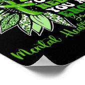 Motivierend Unterstützung Gewähr für psychische Ge Poster (Ecke)