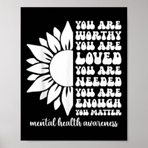 Motivierend Unterstützung Gewähr für psychische Ge Poster