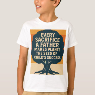 Motivierend Vatertag Retro Tree DesignT-Shirt T-Shirt