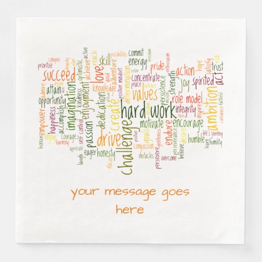 Motivierend Vertrauen Booster - Placebo - Effekt Serviette (Vorderseite)