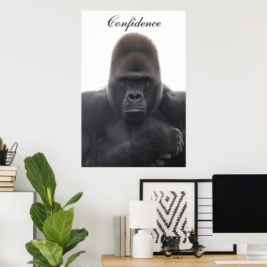 Motivierend Vertrauen Poster (Heimbüro)