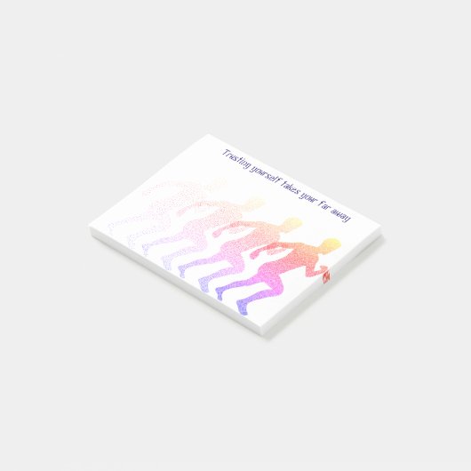 Motivierend Vertrauensangebot Post-it Klebezettel (angewinkelt)