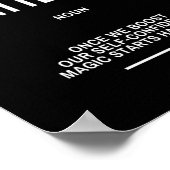 Motivierend Vertrauensvotum Poster (Ecke)