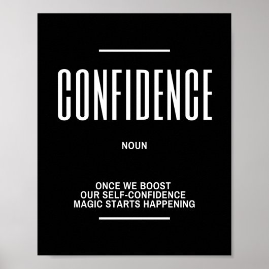 Motivierend Vertrauensvotum Poster (Vorne)