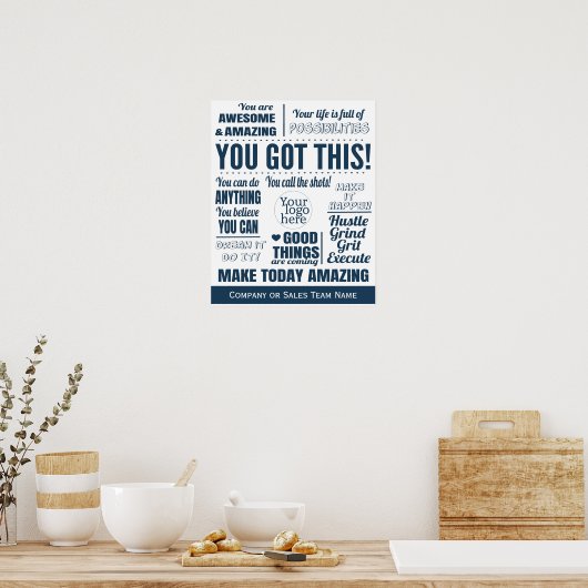 Motivierend Vertriebsteam Poster (Küche)