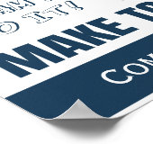 Motivierend Vertriebsteam Poster (Ecke)