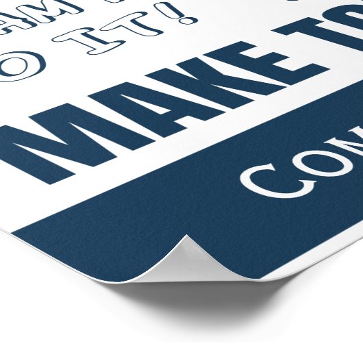 Motivierend Vertriebsteam Poster (Ecke)