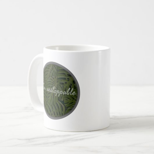 motivierend Vibes zur Selbstverbesserung Kaffeetasse (Vorderseite Links)