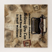 Motivierend Vintages Schreibmaschinenpuzzle Puzzle (Horizontal)