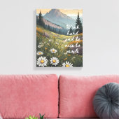 Motivierend Wall Art - hart arbeiten und schön sei Leinwanddruck (Insitu (Wohnzimmer))