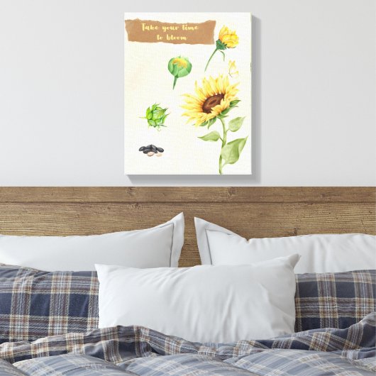 Motivierend Wall Art - Nehmen Sie sich die Zeit zu Leinwanddruck (Insitu (Schlafzimmer))