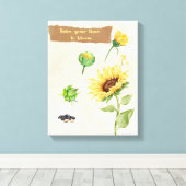 Motivierend Wall Art - Nehmen Sie sich die Zeit zu Leinwanddruck (Insitu (Holzboden))