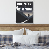 Motivierend Wall Art - Schritt für Schritt Leinwanddruck (Insitu (Schlafzimmer))