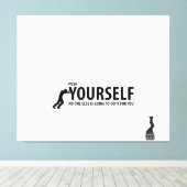 motivierend Wandkunst, inspirierendes Zitat, posit Leinwanddruck (Insitu (Holzboden))