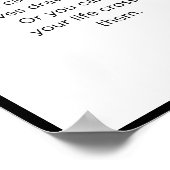 motivierend Wandkunst, inspirierendes Zitat-Poster Poster (Ecke)